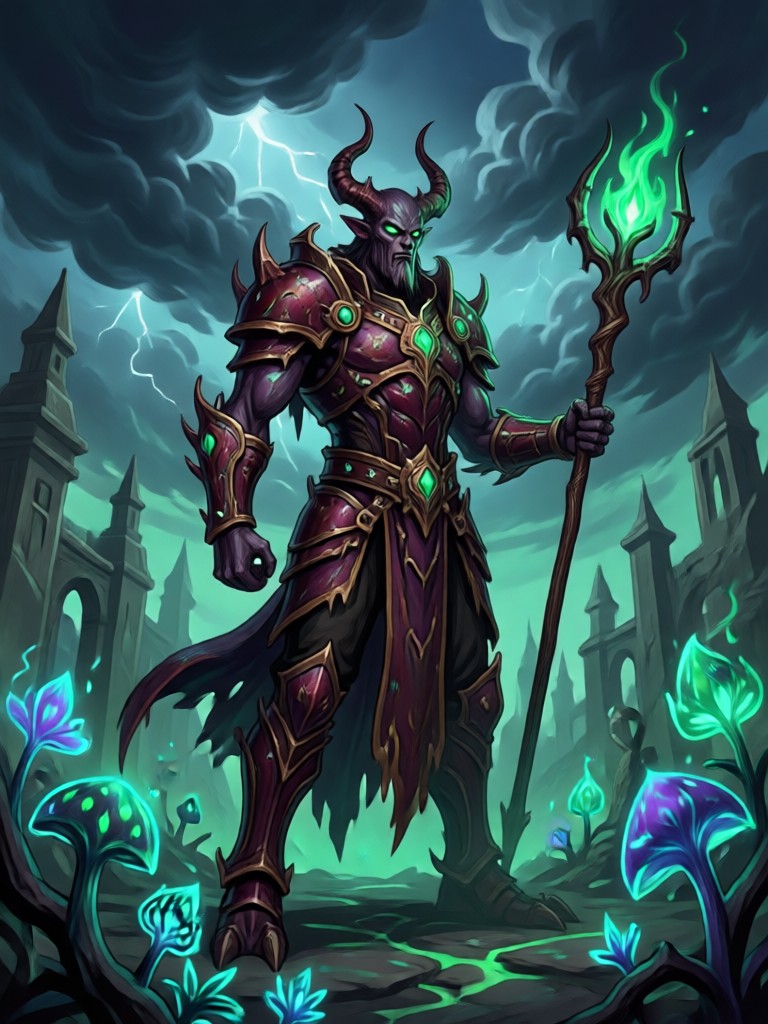 AI dark fantasy art generator example