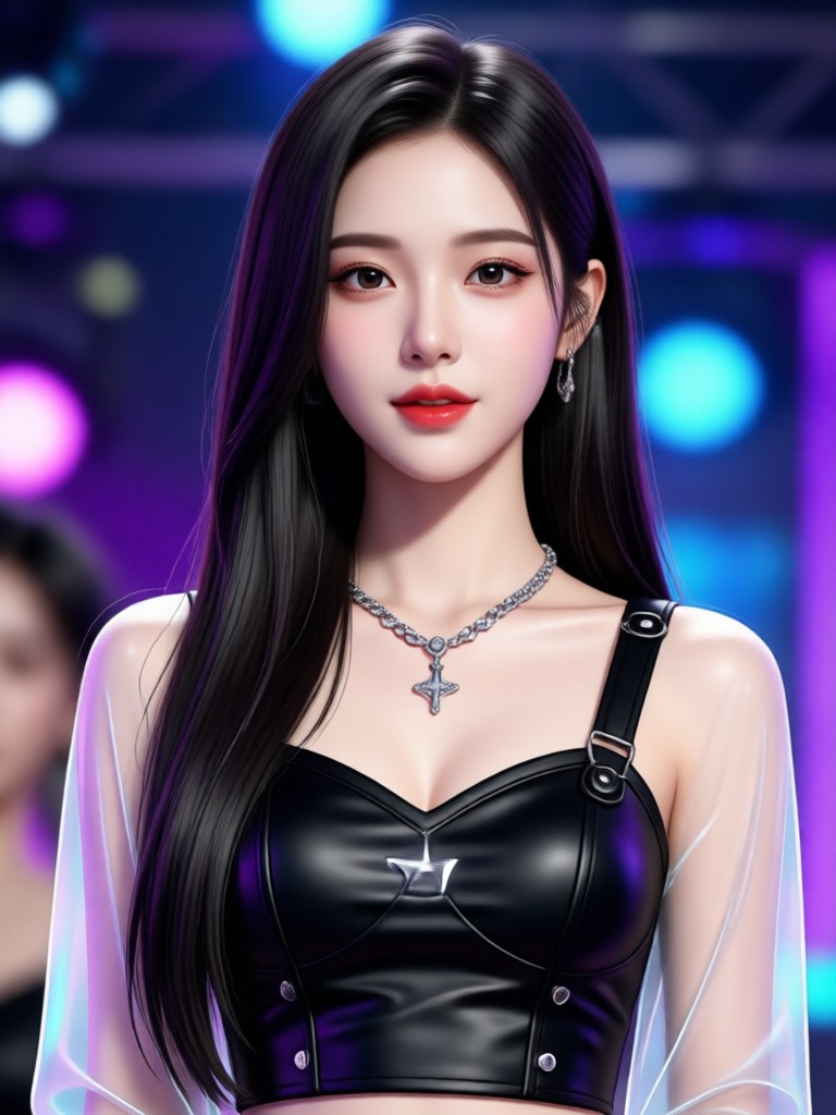 Konsep peri elegan idol wanita K-Pop AI