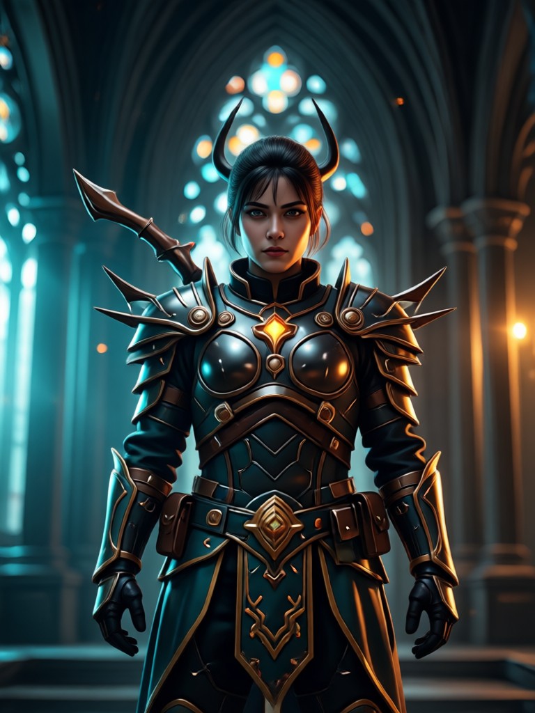 Superhero cinematic character poster AI