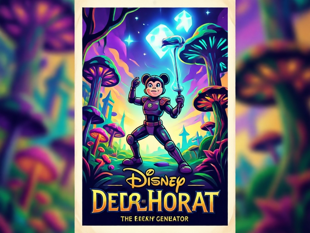 Generador de títulos para pósters Disney con efectos