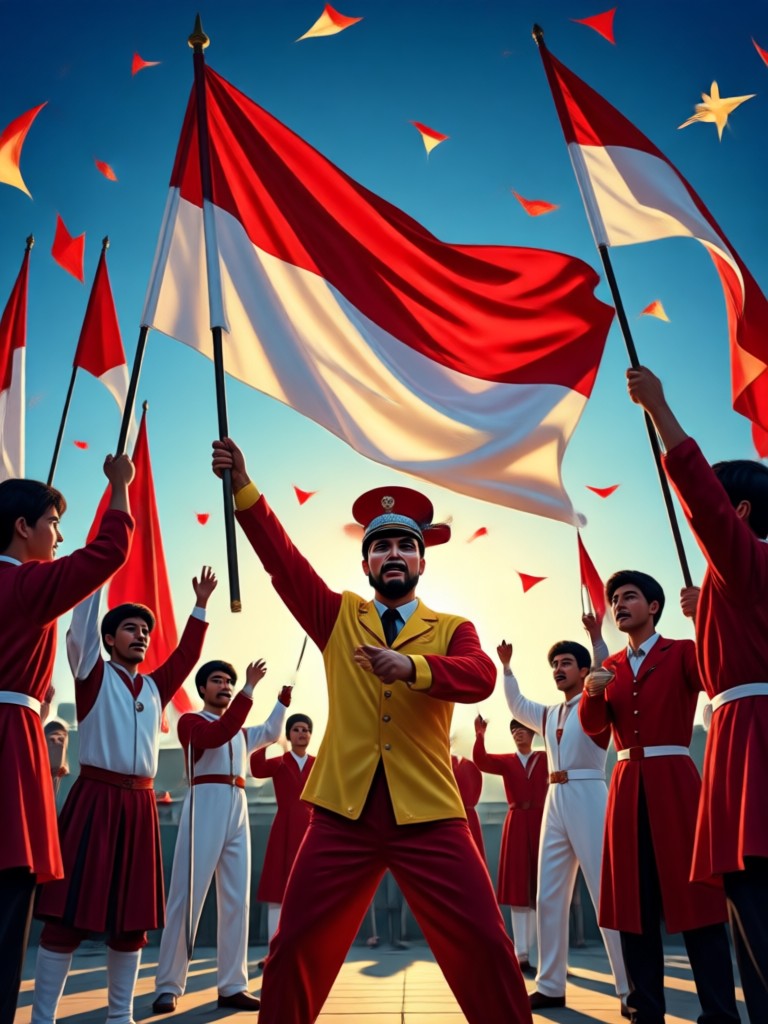 Patriotic music video AI generation