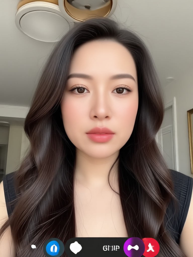 Soft bedroom lamp nude video call sample