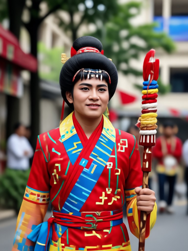 Perayaan patriotik parade komunitas