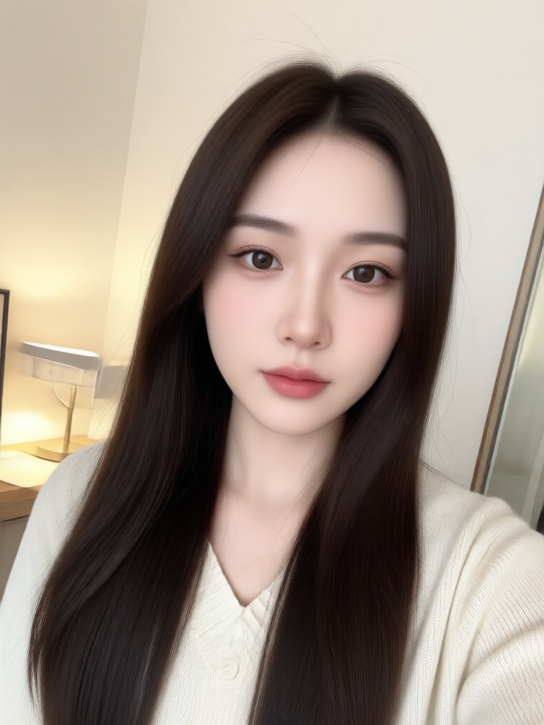 Before and after soft glow filter on selfie video