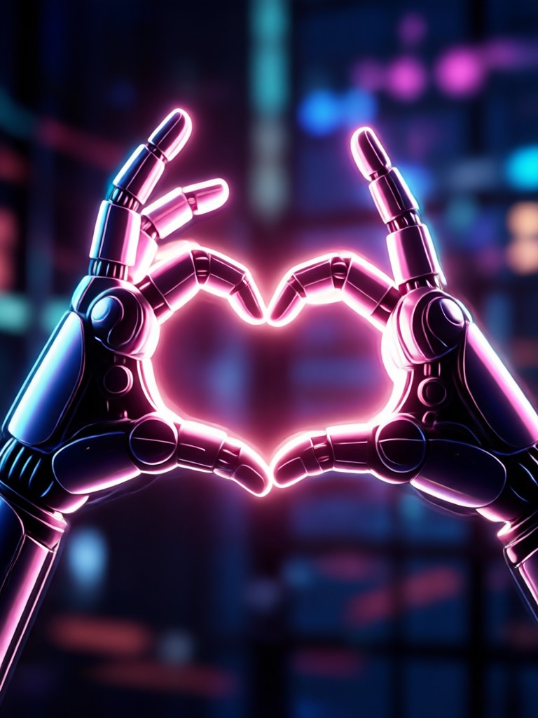 Birthday celebration finger heart