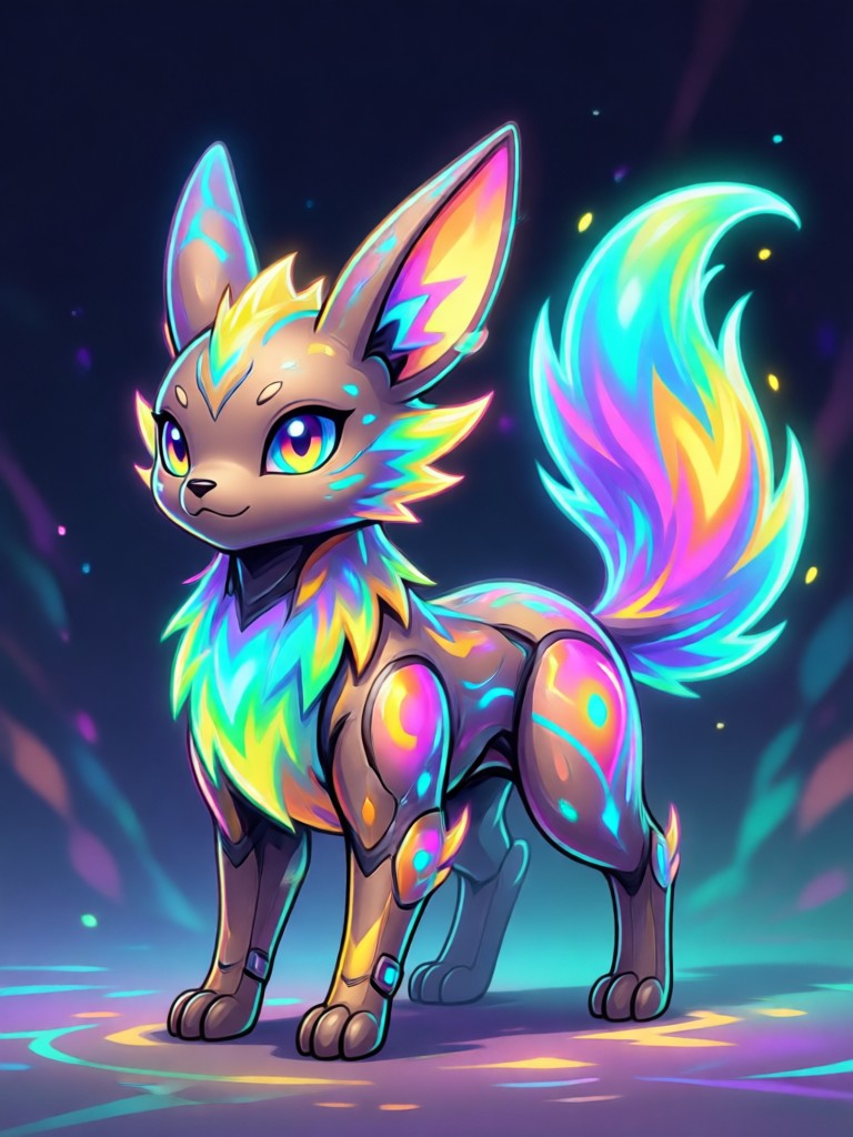 Ghost and grass type spooky forest Fakemon