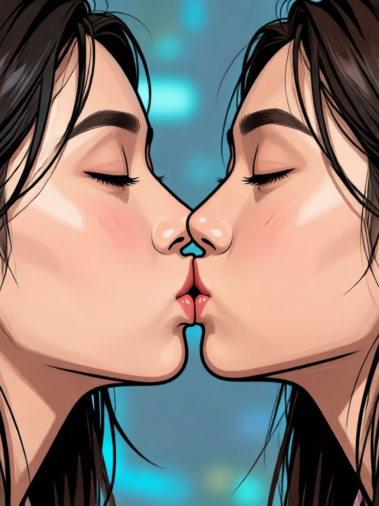 Old photo revival kiss effect