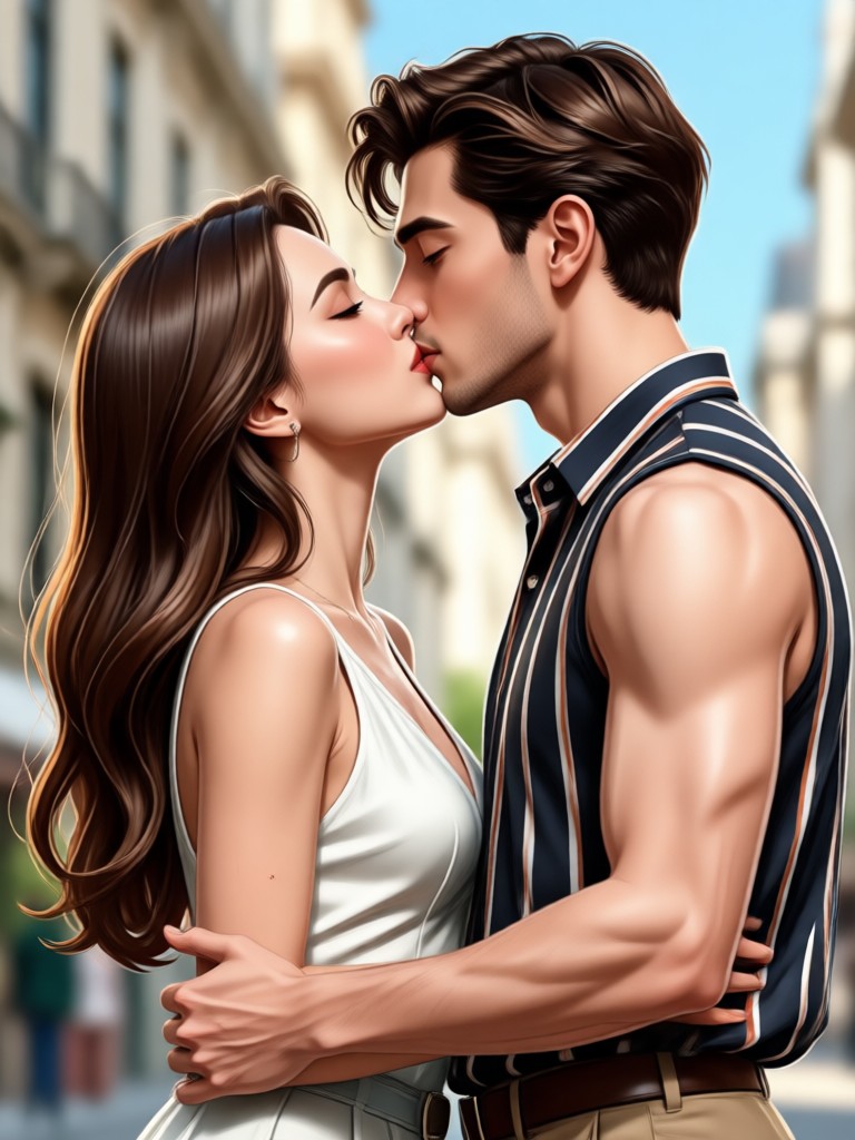 dradra app celebrity couple kiss generator interface
