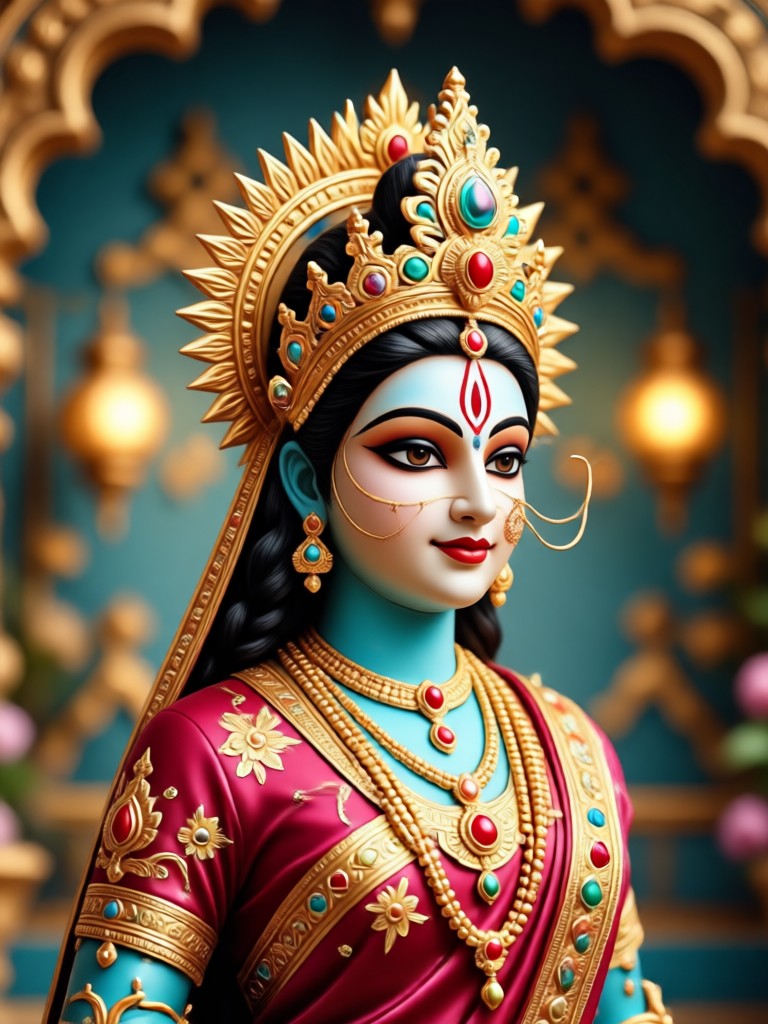 Radha Rani portrait for social media