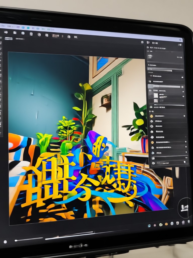 Cityscape in a modern low-poly pixel style