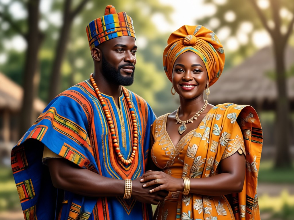 Roupa tradicional africana gerada por IA