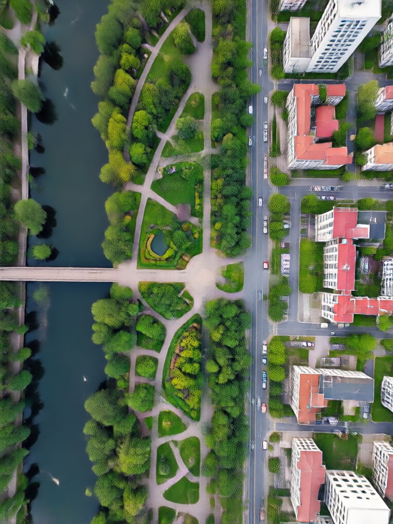 Mobile aerial view creation interface