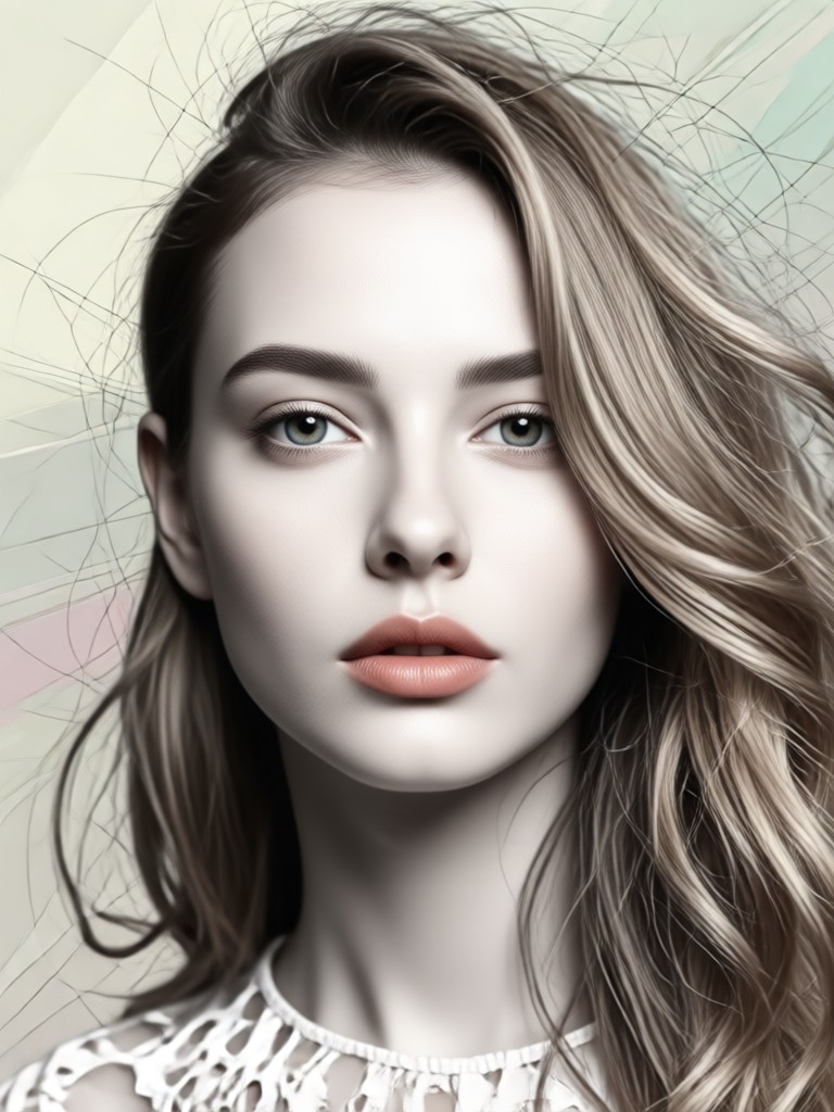 Magazine cover inspired portrait layout