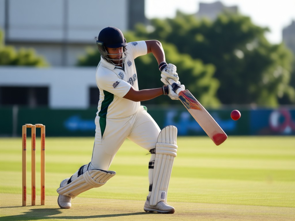 Foto, das in einen Cricket-Spieler umgestaltet wird