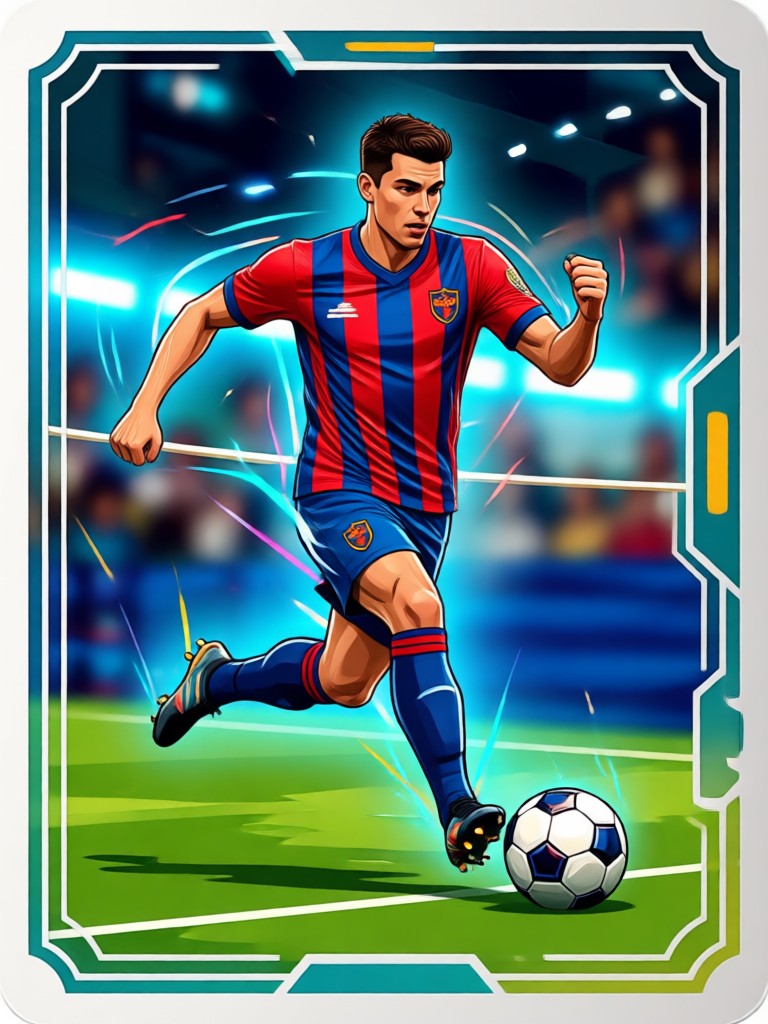Icon card style generated by AI football card maker