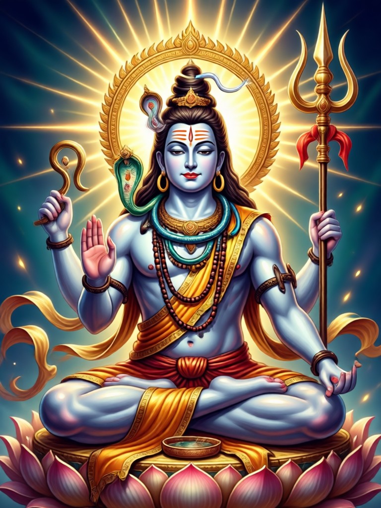 Shiva on Tiger Skin AI
