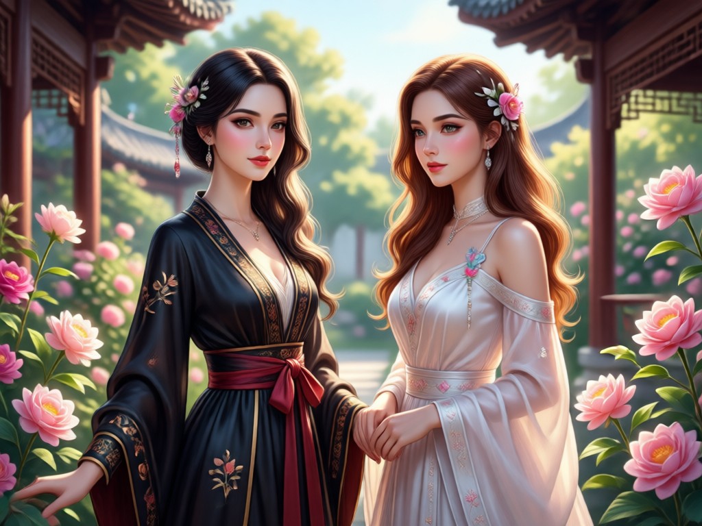 AI Babe styled as a fantasy elf character