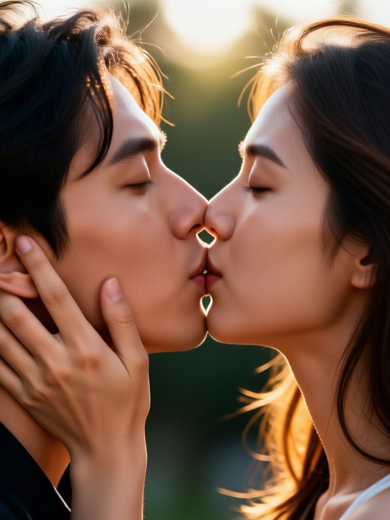 Romantic Slow Motion Kiss Effect