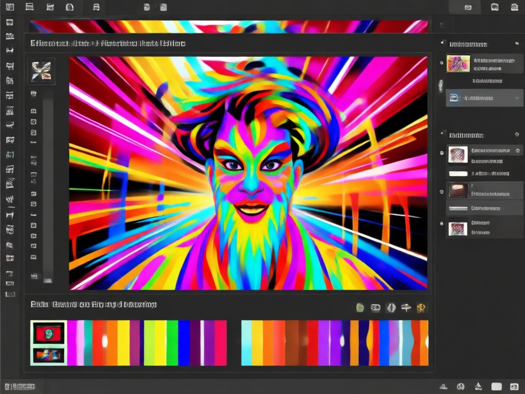 Realistic AI Holi color powder effects