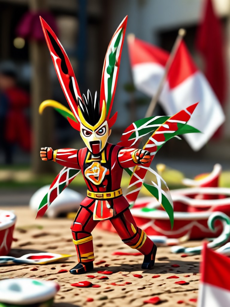 Freedom celebration with fireworks AI video
