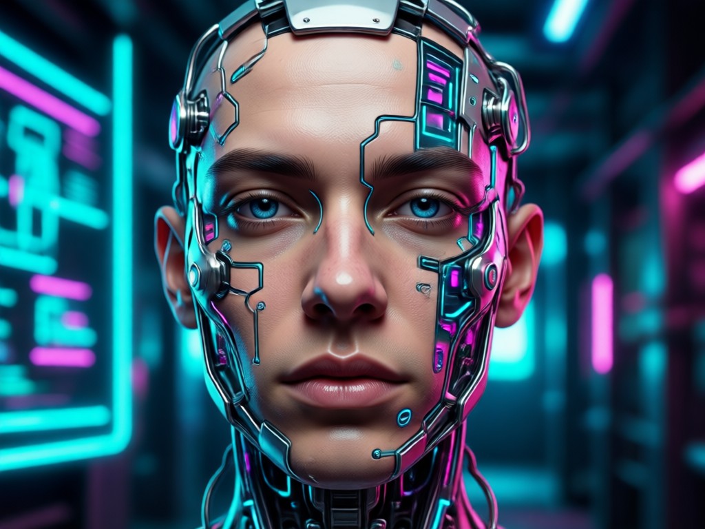 Porównanie tradycyjnej grafiki i AI generacji twarzy