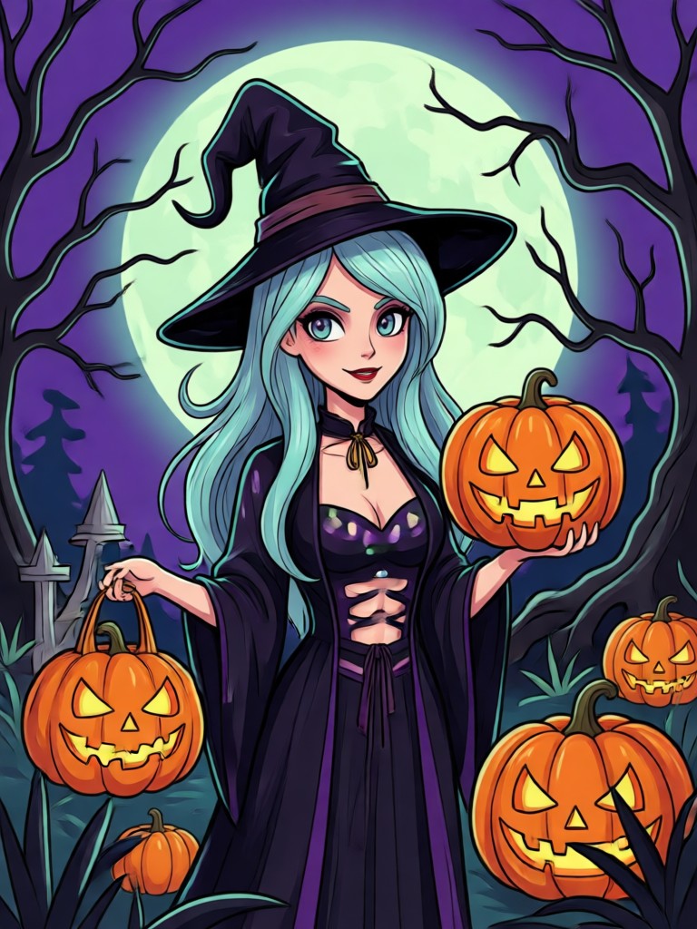 Skelett-Halloween-Avatar mit leuchtenden Augenhöhlen