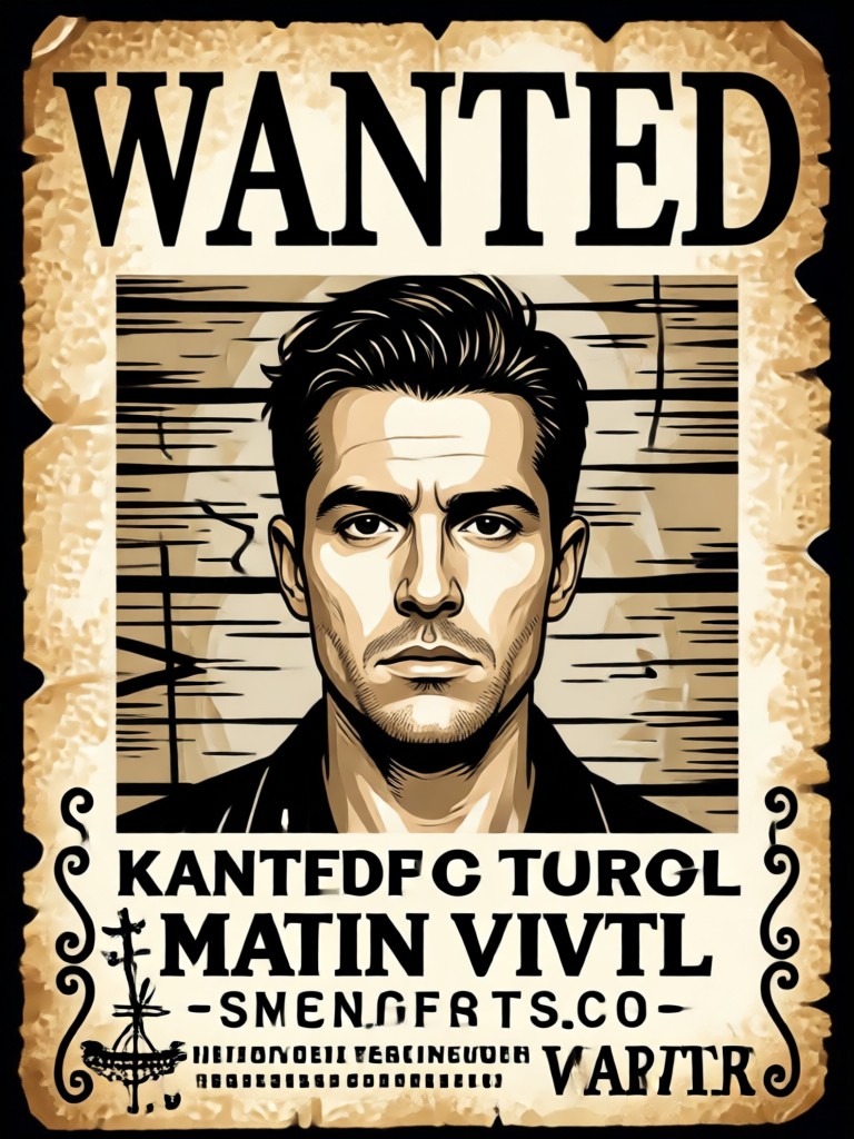 Old West Wanted Poster Example