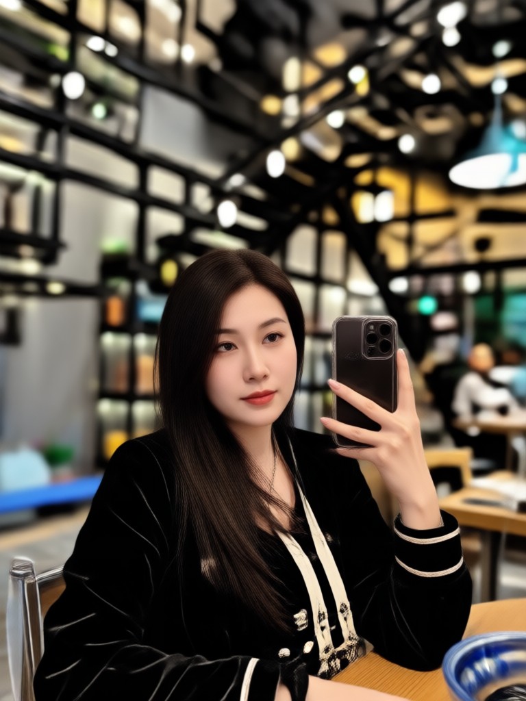 극적인 블랙 필터 패션 사진