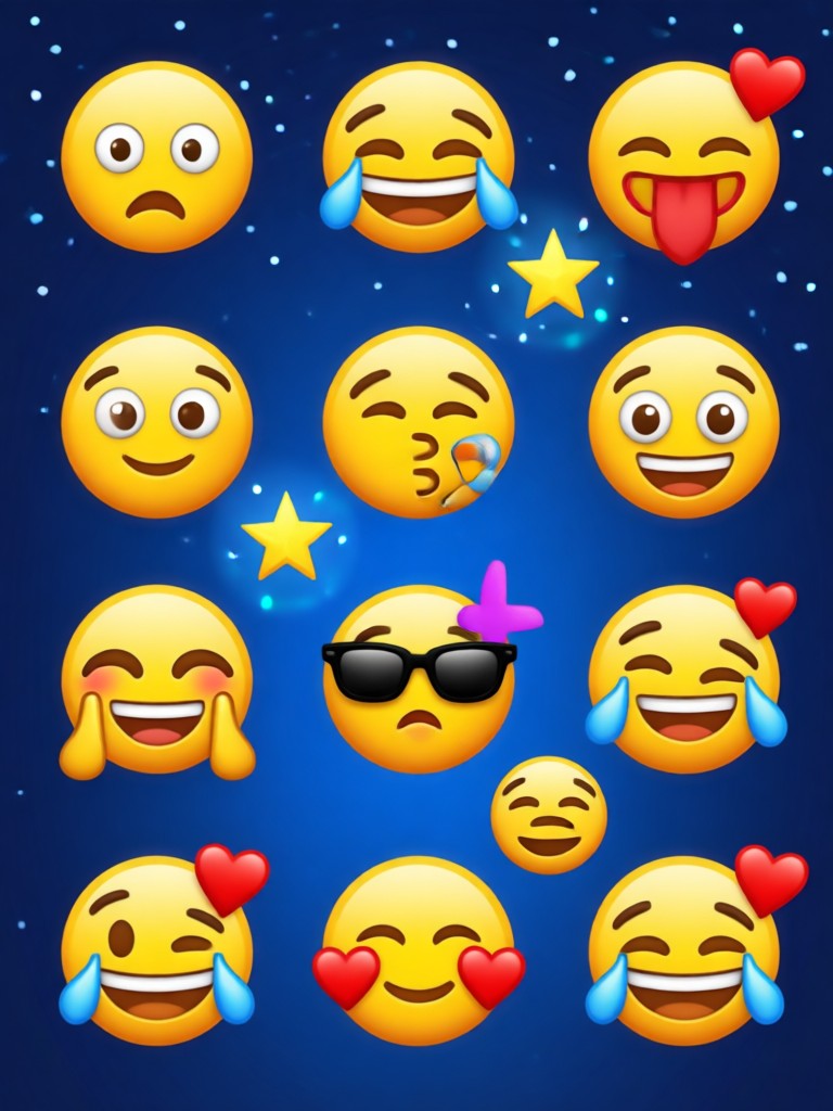 Emoji seni garis minimalis