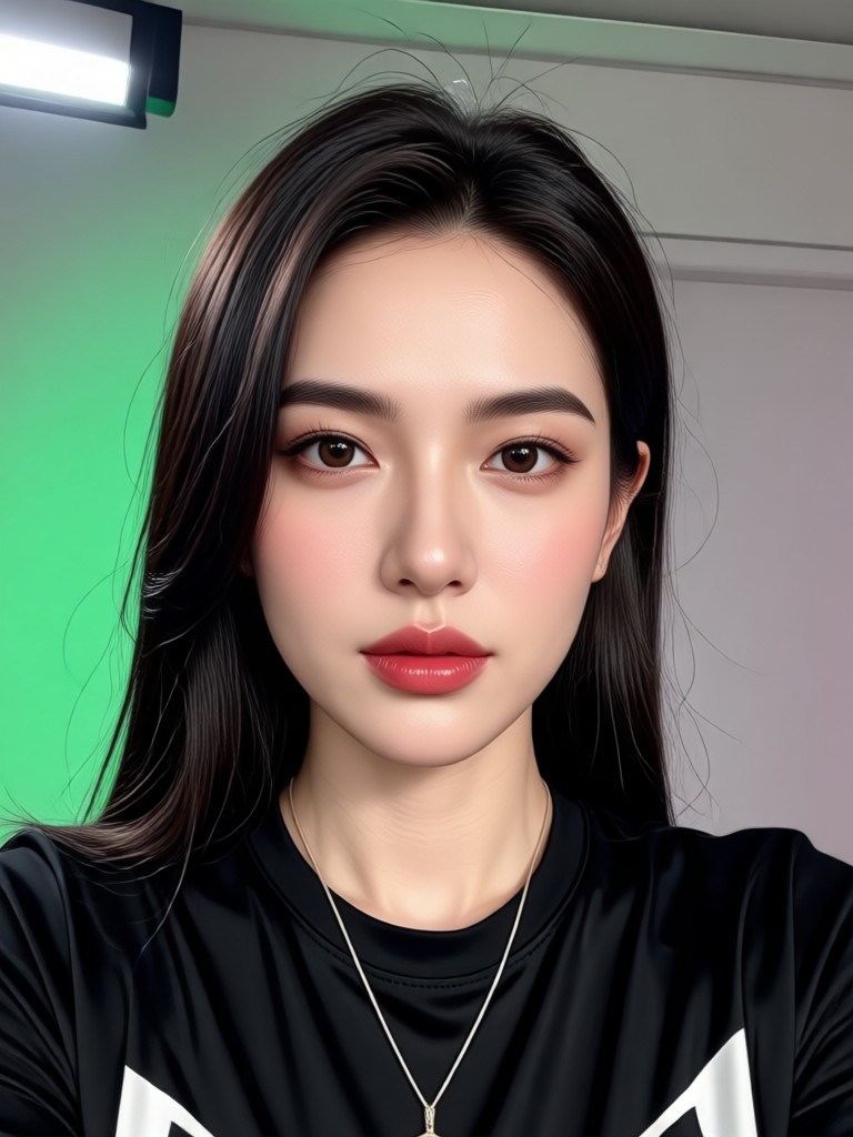 무대 위 팝스타와 함께한 AI 생성 셀피