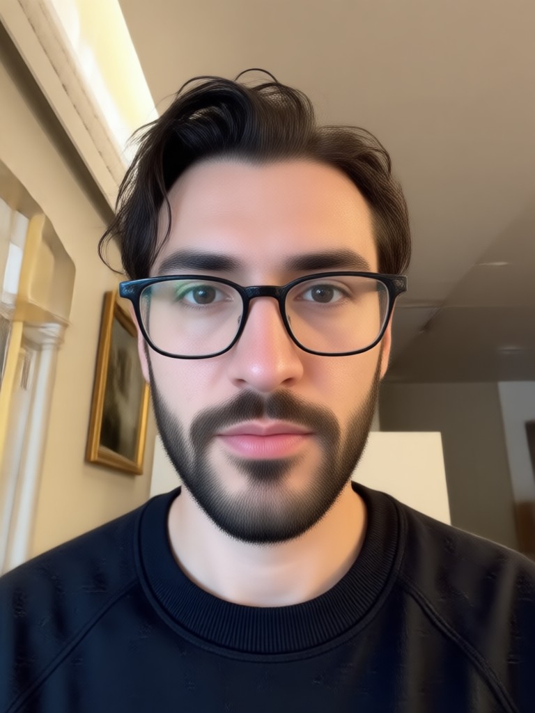 Live video effect with face swap