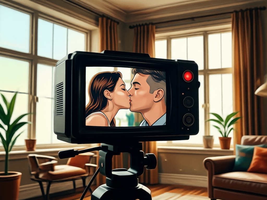 Realistic AI kissing video motion