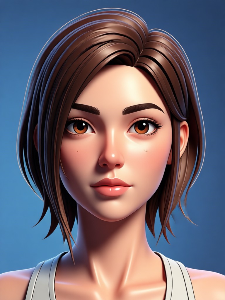 Disney style 3D animated portrait