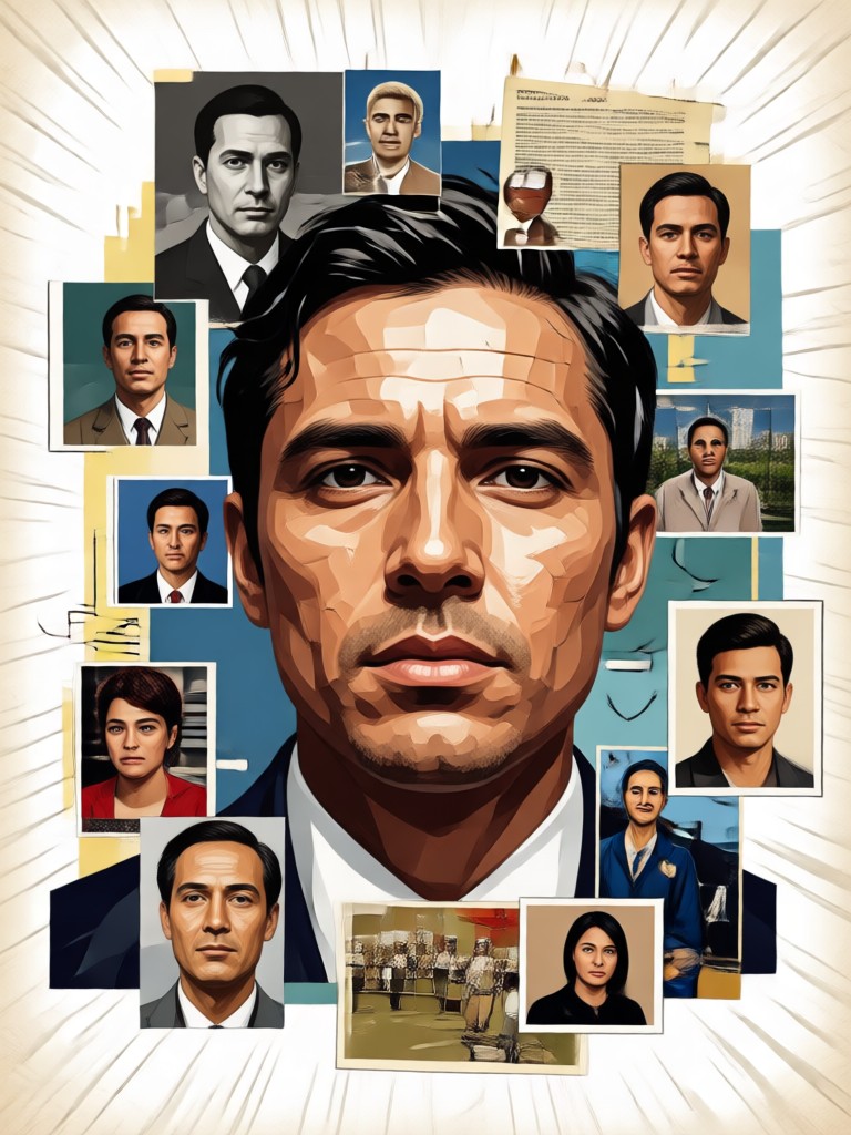 memorial collage with angelic theme