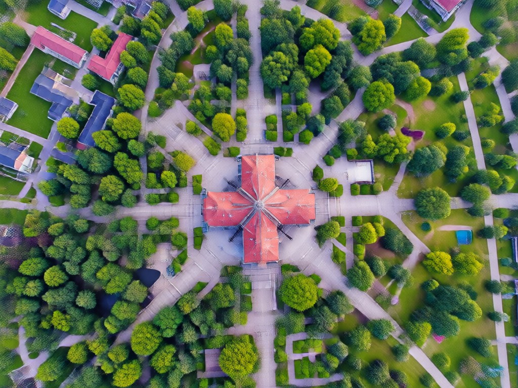 Artistic aerial view styles