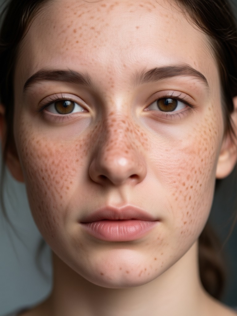Fairycore aesthetic with glittery freckles