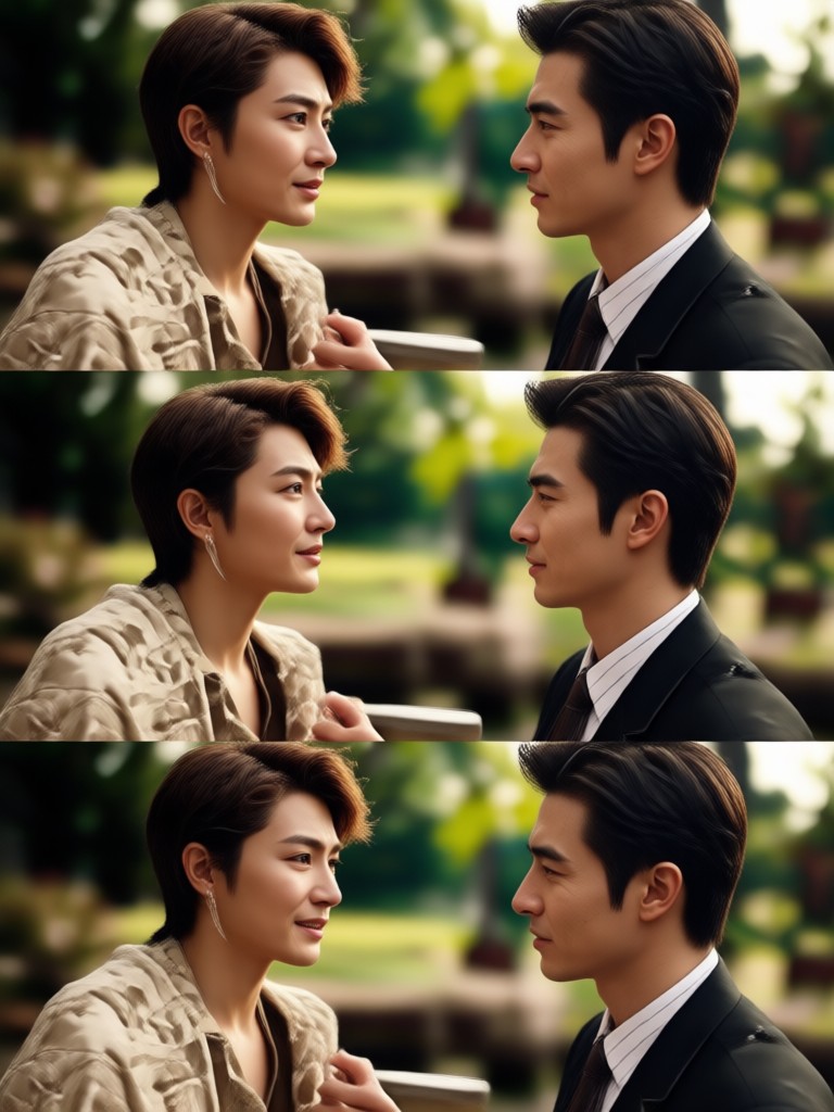 Before and after romantic video filter