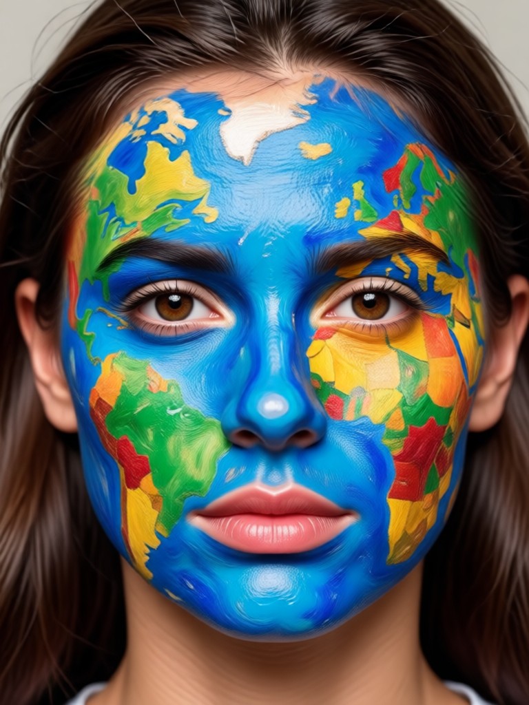Viyo app interface showing face paint generation
