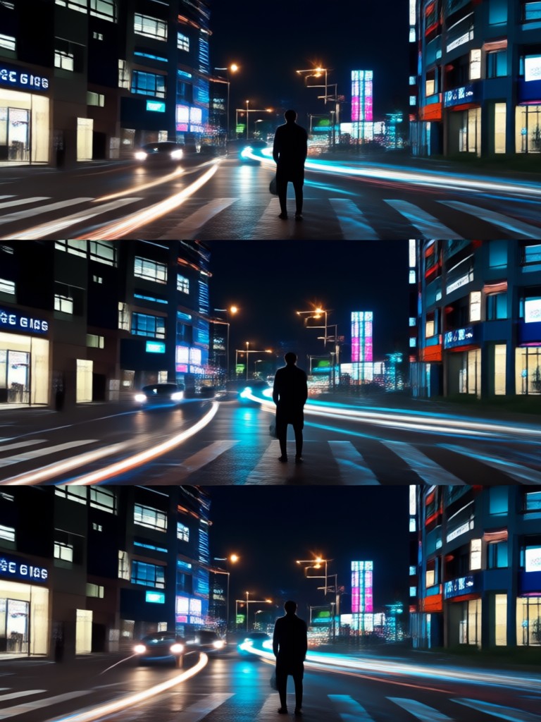 Viral style AI kiss video with glowing effects