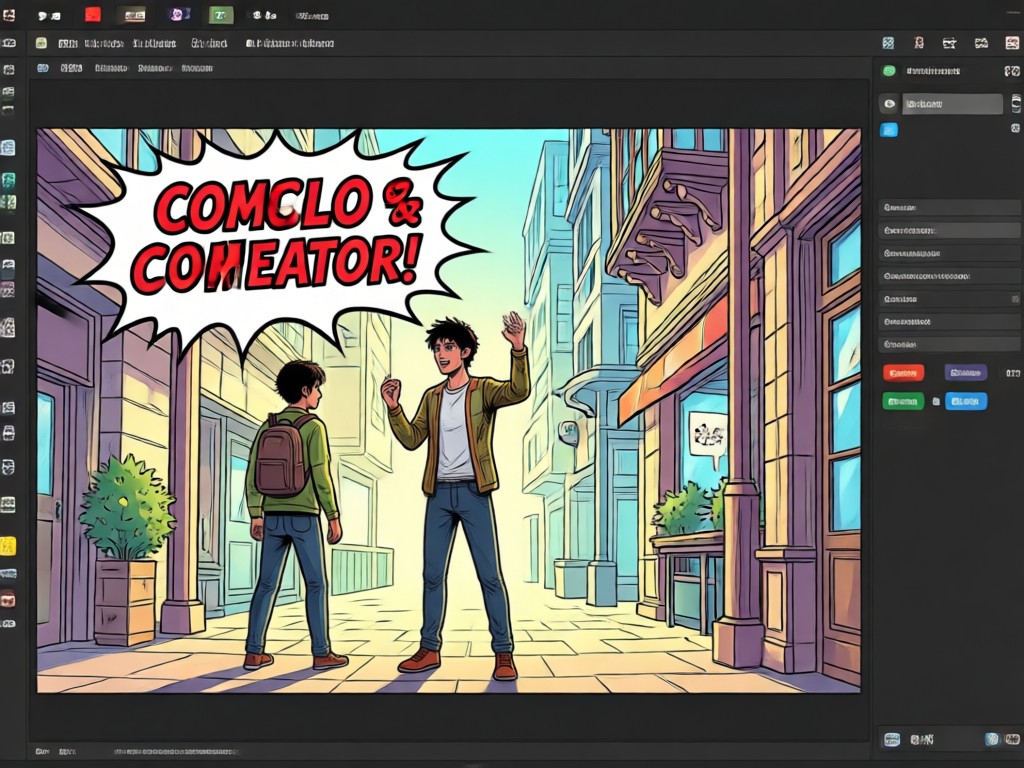 Konsistenter Charakter über verschiedene Comic-Panels hinweg