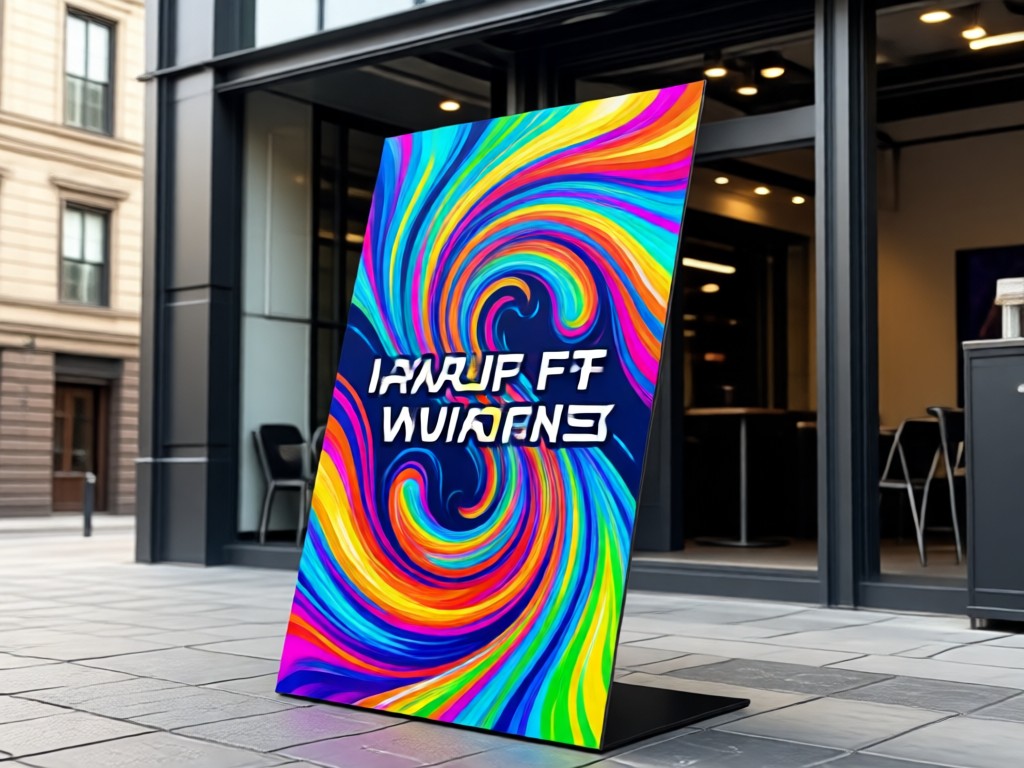 AI transforming photo into acrylic standee design