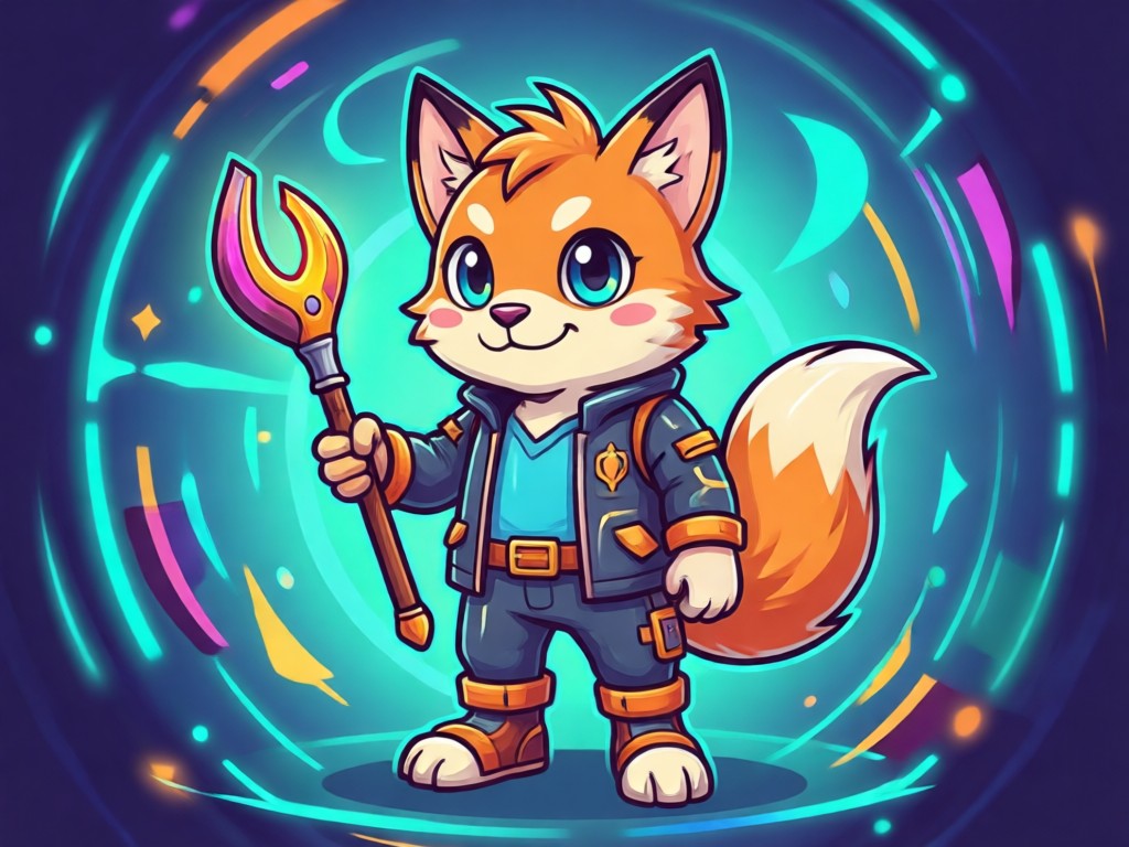 IA aplicando diferentes estilos artísticos a um conceito de mascote