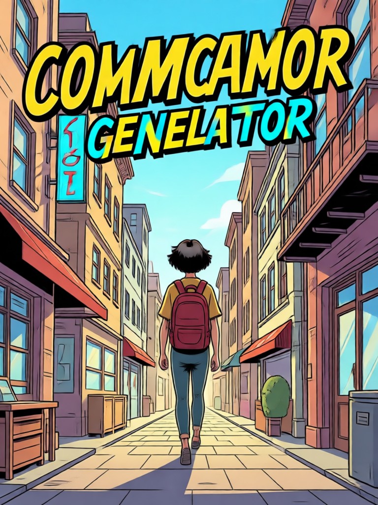 Action-Comicbuch-Splashpage KI-Generierung
