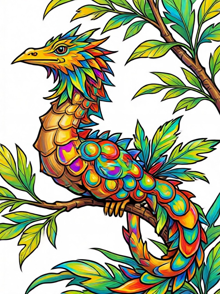 Página para colorear de fiesta estacional con IA