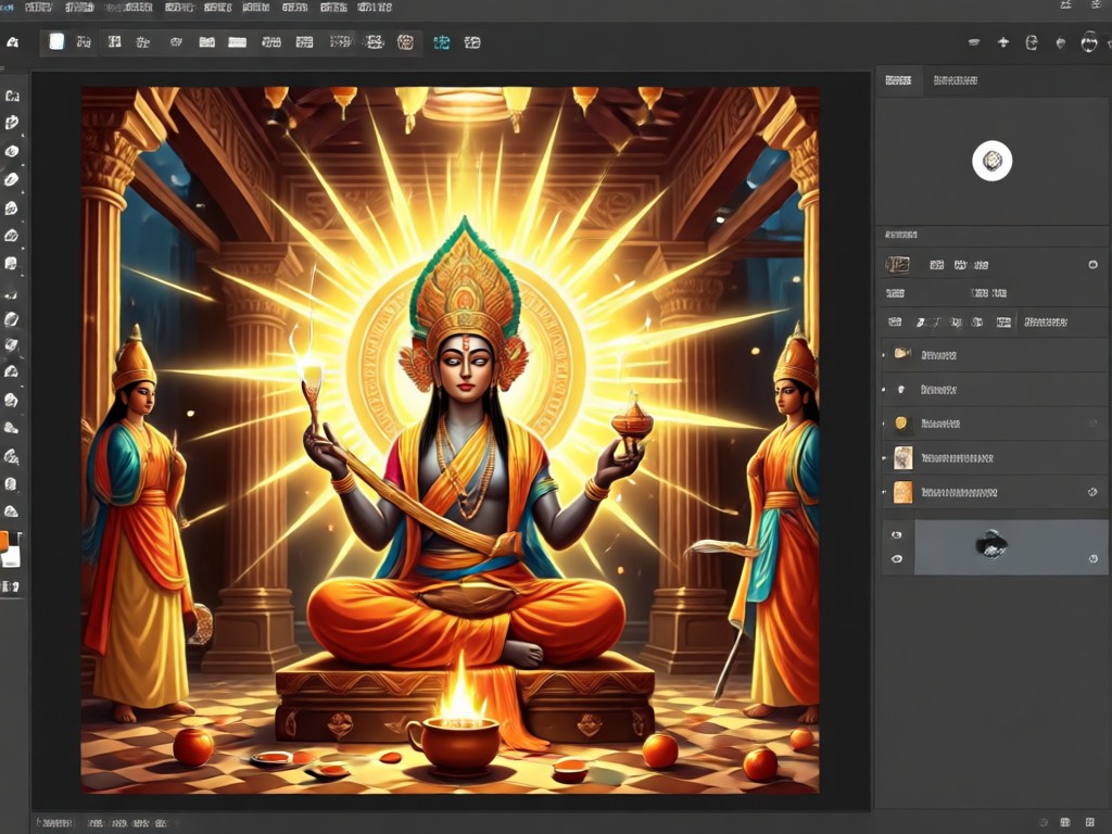Side-by-side comparison showing a photo enhanced with Nag Panchami AI effects