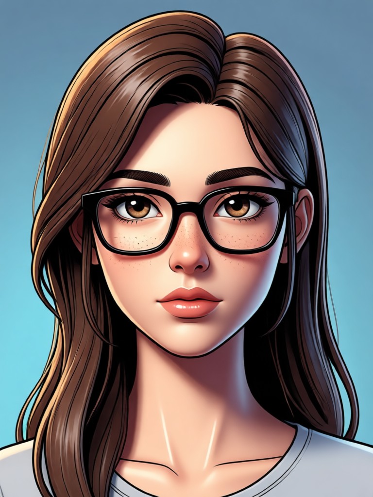 AI 3D comic portrait transformation example
