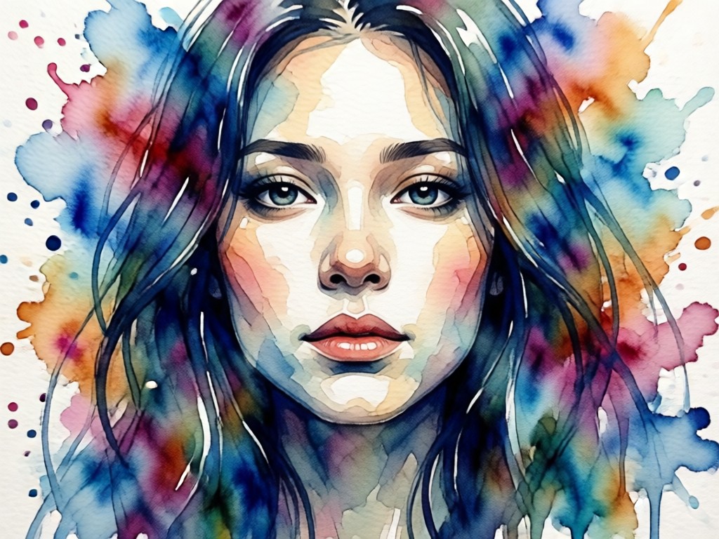 Watercolor style intensity adjustment interface