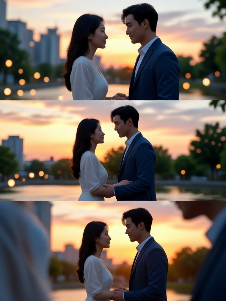 시네마틱한 흑백 러브스토리 템플릿