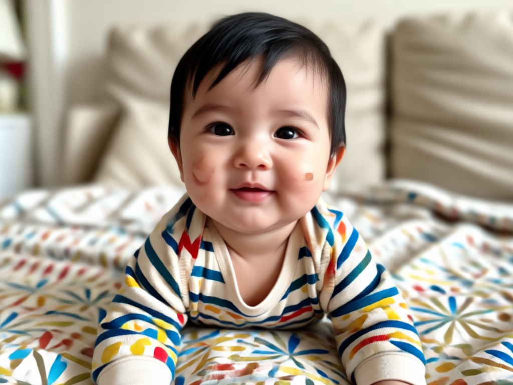 Realistic AI generated baby portrait from parent photos