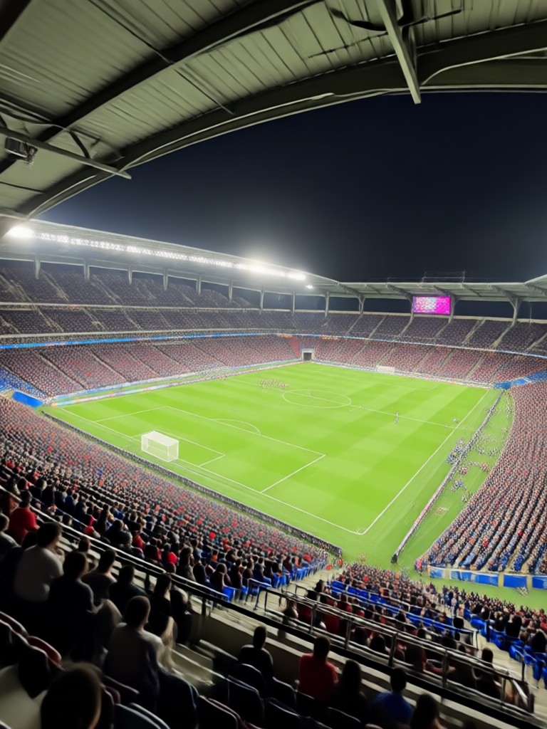Close up portrait with professional sports camera AI filter
